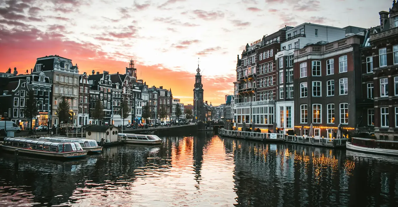 Amsterdam city view